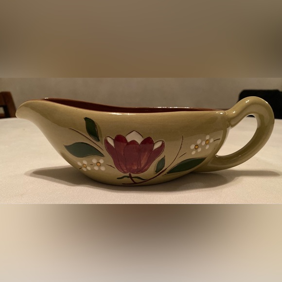 Stangl Pottery 'Magnolia' Gravy Boat Mid Century Modern - Picture 2 of 12